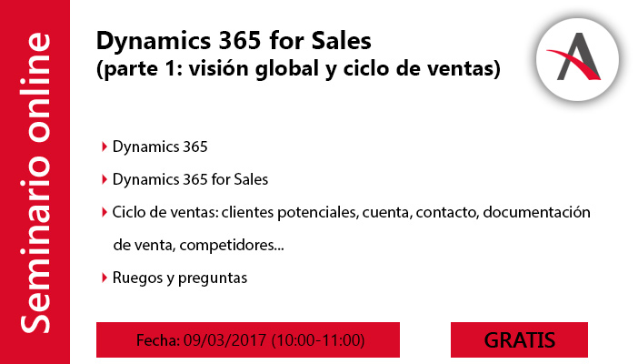 Dynamics 365 for Sales: visión global, ciclo de ventas y analítica de datos