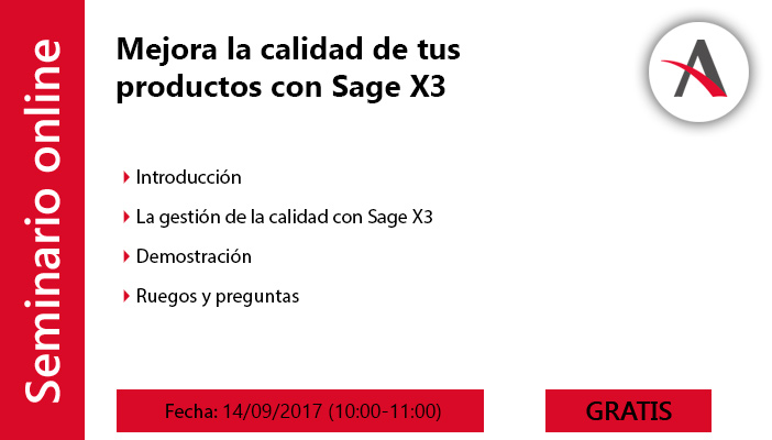 Mejora la calidad con Sage X3