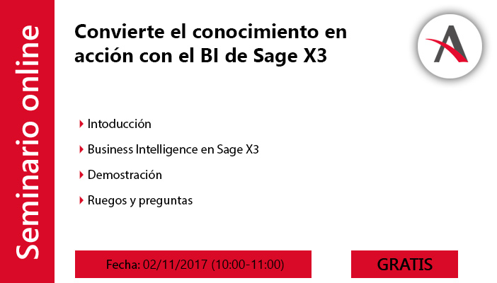 Convierte el conocimiento en acción con el BI de Sage X3