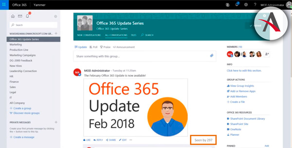 Novedades de Office 365 en marzo 2018