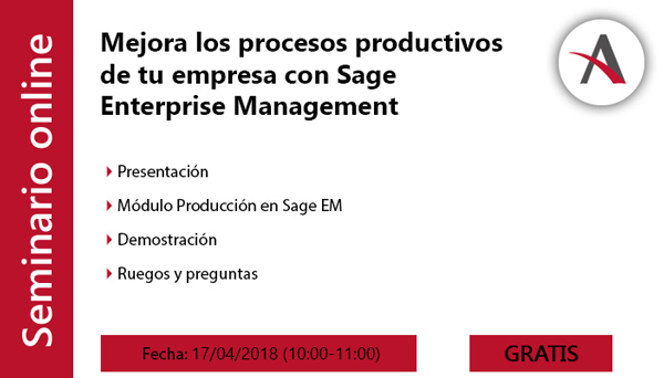 Mejora los procesos productivos con Sage Enterprise Management