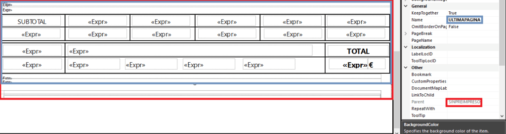 Rectangular/square Rdlc La importancia de los rectángulos en Microsoft RDLC