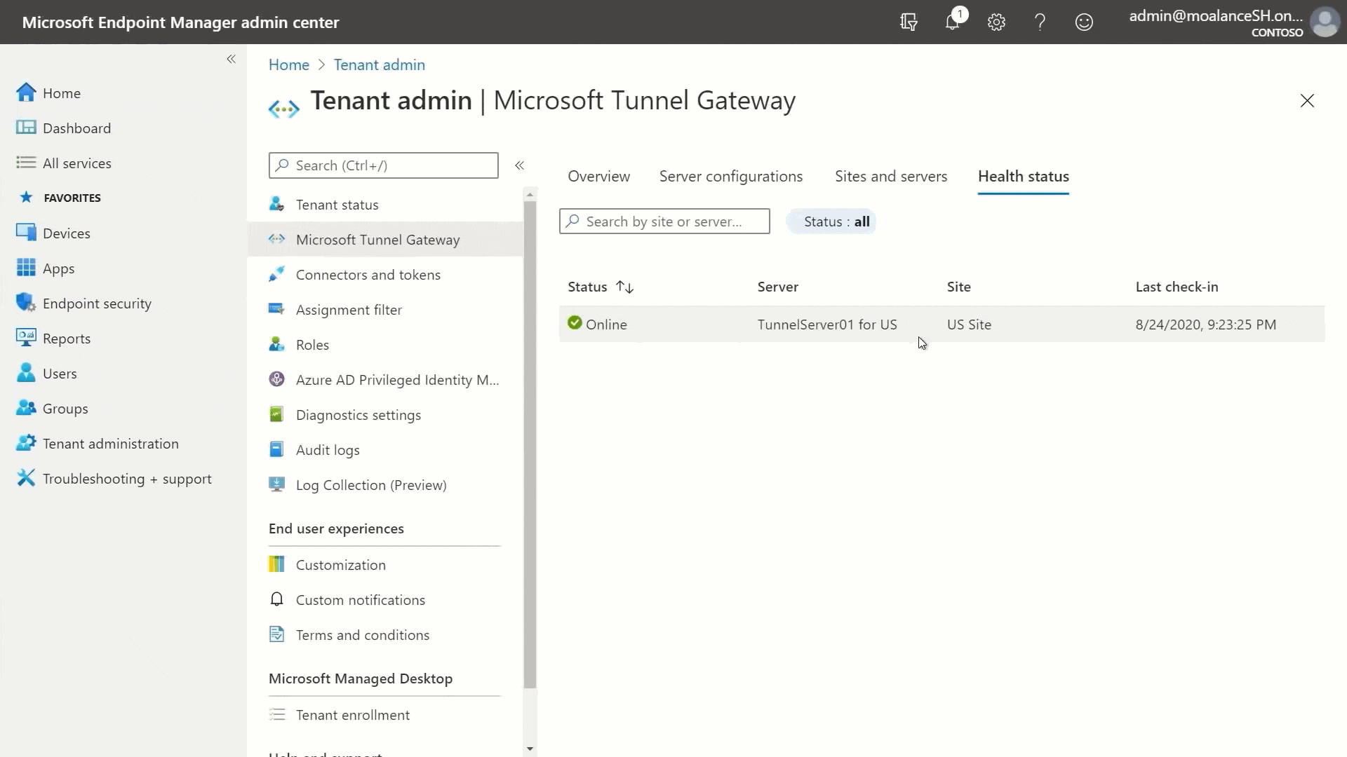 Microsoft Tunnel - acceso temporal