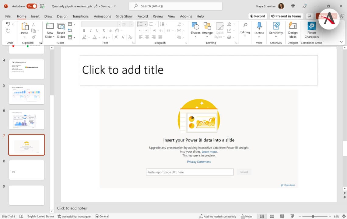 Beneficios de integrar Power BI en PowerPoint